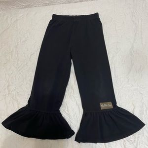 Matilda Jane black size 6 ruffle pants
